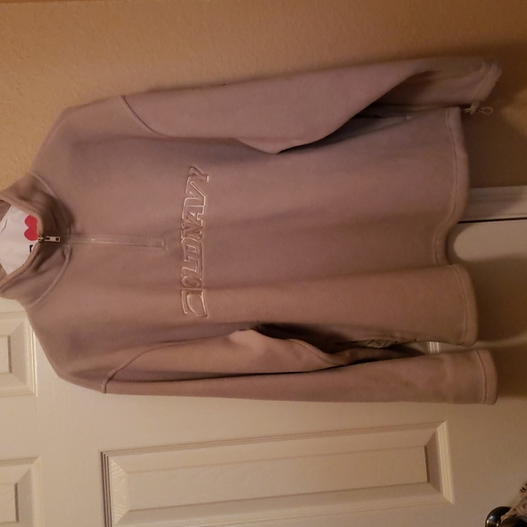 Cream colored pullover fleece jacket - Picture 6 of 6
